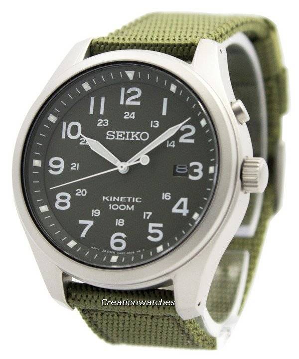 seiko kinetic military watch