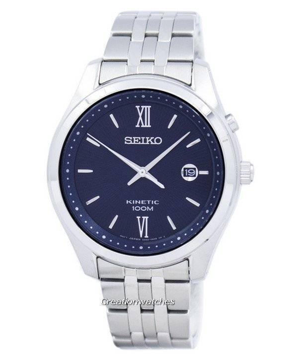 seiko kinetic 100m blue