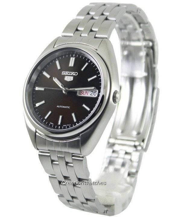 seiko 5 automatic black dial