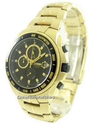 Citizen Chronograph Tachymeter AN4012-51E Gold Tone Men's Watch