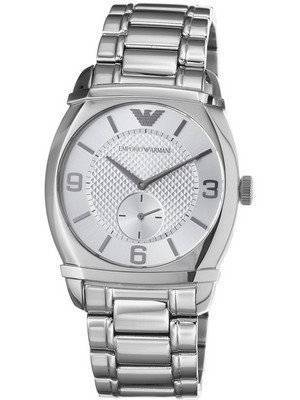 Emporio Armani Classic Silver Textured Dial AR0339 Men's Watch