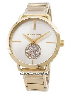 Michael kors clearance gold watch diamonds