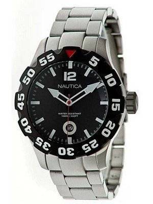 Nautica Black Dial Stainless Steel N18622G Men's Watch