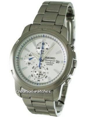 Seiko Alarm Chronograph Titanium SNAE45 SNAE45P1 SNAE45P Men's Watch