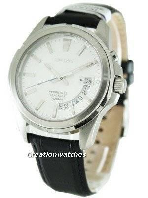  Seiko Quartz Perpetual Calendar SNQ135P1 SNQ135P SNQ135 Mens Watch