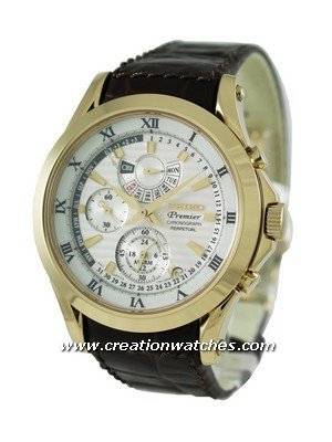Seiko Men's Watches Premier Chronograph Perpetual SPC054P1 SPC054P