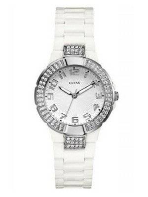  Guess Crystal White Plastic U95198L1 Womens Watch