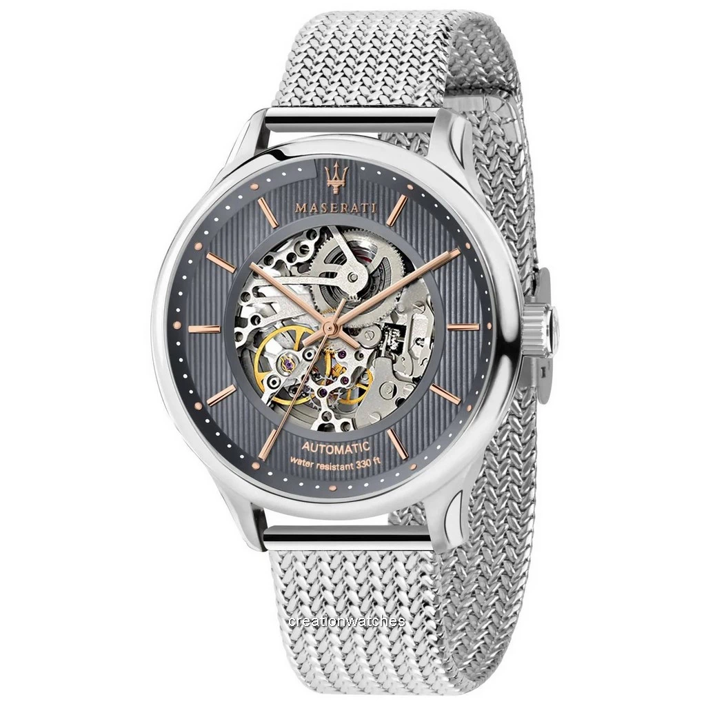 maserati skeleton watch