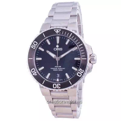 Oris Aquis Date Automatic Diver's 01-733-7732-4124-07-8-21-05EB 300M Relógio Masculino