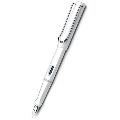 Lamy Safari 019-F-WHITE Fine Nib Fountain Pen - Glossy White
