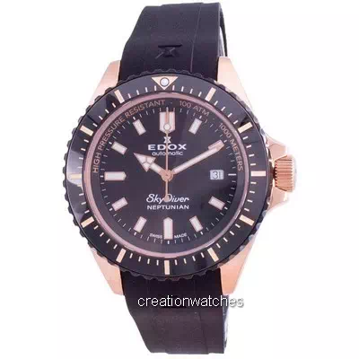 Edox Skydiver Neptunian Automatic Diver's 8012037RNNCANIR 80120 37RNNCA NIR 1000M Men's Watch