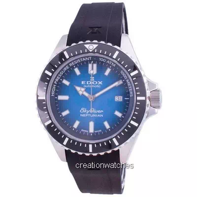 Edox Skydiver Neptunian Automatic Diver's 801203NCABUIDN 80120 3NCA BUIDN 1000M Men's Watch