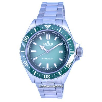 Relógio Masculino Edox SkyDiver Diver's Aço Inoxidável Verde Automático 801203VMVDN1 1000M