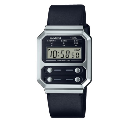 Casio Vintage Youth Digital Leather Quartz A100WEL-1A A100WEL-1 Men's Watch