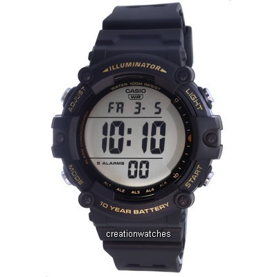 Casio Digital Resin Quartz AE-1500WHX-1A AE1500WHX-1 100M Men's Watch