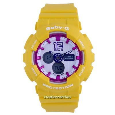 Casio Baby-G Analog Digital Resin Quartz BA-120-9B.G BA120-9 100M Women's Watch