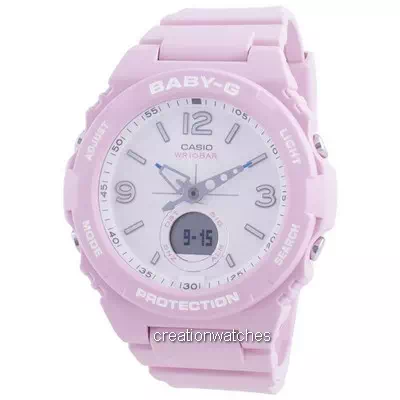Relógio feminino Casio Baby-G, hora mundial, quartzo BGA-260SC-4A BGA260SC-4A 100M