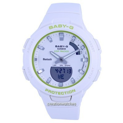 Casio Baby-G Analog Digital Resin Quartz BSA-B100SC-7A.G BSAB100SC-7 100M Women's Watch