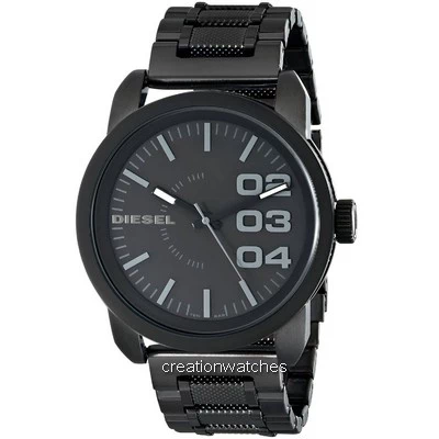 diesel chronograph 46mm black dial