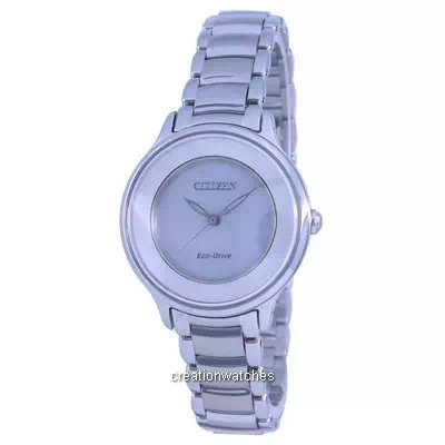 Citizen Silver Dial Stainless Steel Eco-Drive EM0380-57D Women's Watch