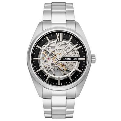 Thomas Earnshaw Smeaton Limited Edition Black Skeleton Dial Automatic ES-8208-11 Men's Watch