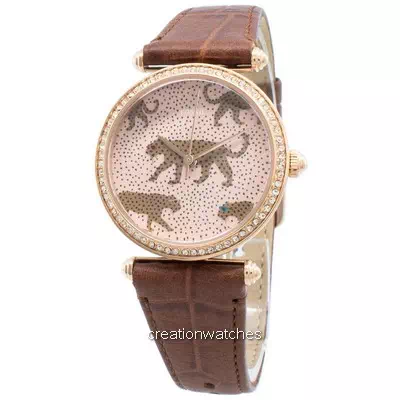 Fossil Lyric Brown Leather Quartz ES4683 Women's Watch