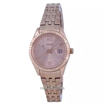 Relógio feminino Fossil Scarlette Micro Rose Gold Tone Quartz ES4992