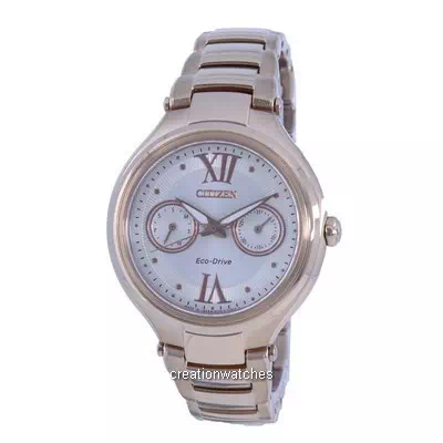 Citizen Cream Dial Gold Tone Stainless Steel Eco-Drive FD4003-52P Women's Watch