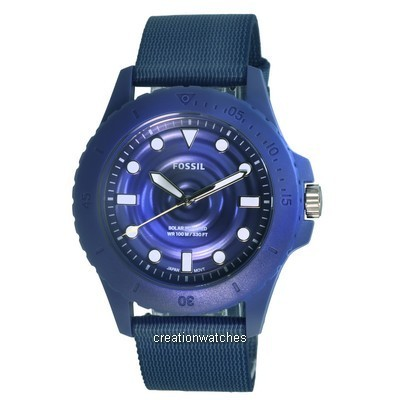 Fossil FB-01 Tide Ocean Material Blue Dial Solar Powered FS5893 100M Men's Watch