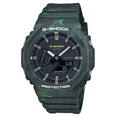 Casio G-Shock Mystic Forest Analog Digital Quartz GA-2100FR-3A GA2100FR-3 200M Men's Watch