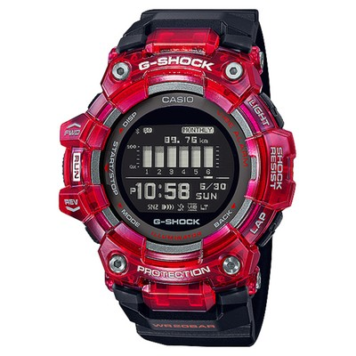 Casio G-Shock G-Squad Bluetooth Digital Black Dial Quartz GBD-100SM-4A1 GBD100SM-4A1 200M Men's Watch