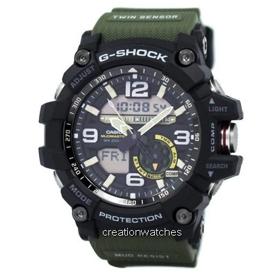 Casio G-Shock Mudmaster Analog Digital Twin Sensor GG-1000-1A3 GG1000-1A3 Men's Watch