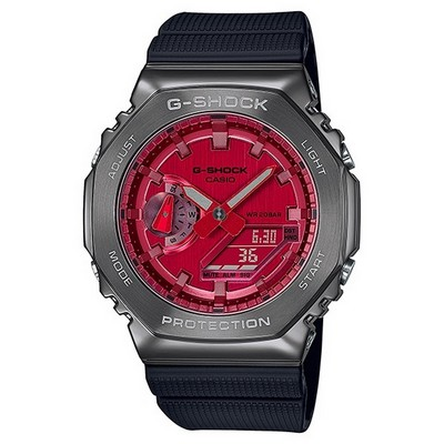 Casio G-Shock World Time Analog Digital Metal Covered GM-2100B-4A GM2100B-4 200M Men's Watch