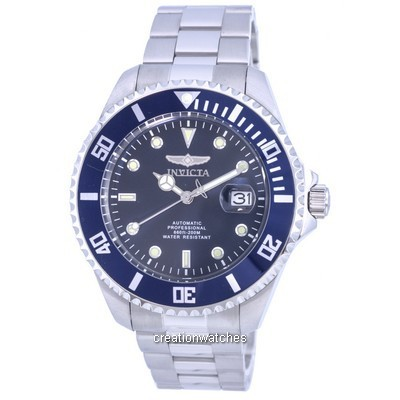 Invicta Pro Diver Stainless Steel Blue Dial Automatic 35721 200M Men's Watch