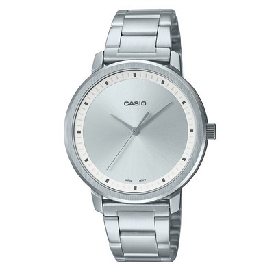 Casio Analog Silver Dial Stainless Steel Quartz LTP-B115D-7E LTPB115D-7 Women's Watch