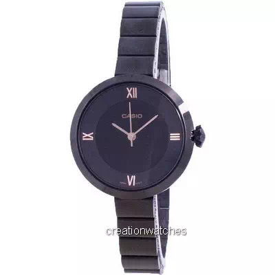 Casio Analog Black Dial LTP-E154B-1A LTPE154B-1A Women's Watch
