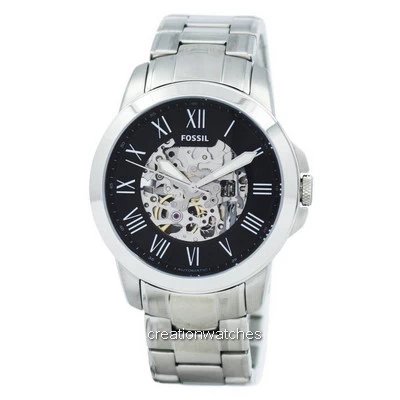 Fossil Grant Automatic Black Skeleton Dial ME3103 Men's Watch