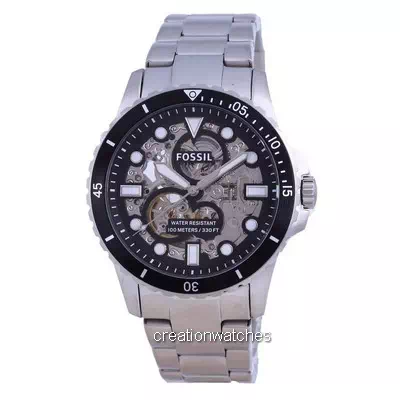 Fossil FB-01 Black Dial Open Heart Automatic ME3190 100M Men's Watch