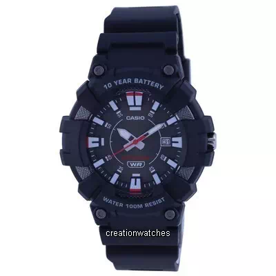 Casio Youth Analog Black Dial MW-610H-1AV MW610H-1 Men's 100M Watch