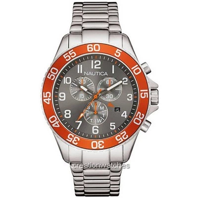 Nautica Quartz Chronograph Grey Dial NAI17511G Men's Watch