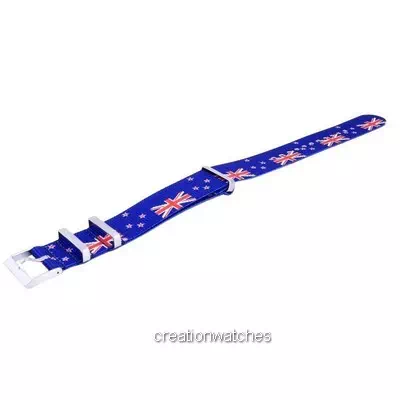 Ratio NATO31 New Zealand National Flag Pattern Polyester 22mm NATO31 Watch Strap
