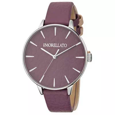 Morellato Ninfa Purple Dial Leather Strap Quartz R0151141518 Women's Watch