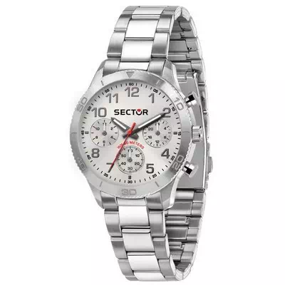 Sector 270 Chronograph White Silver Dial Stainless Steel Quartz R3253578019 Men's Watch