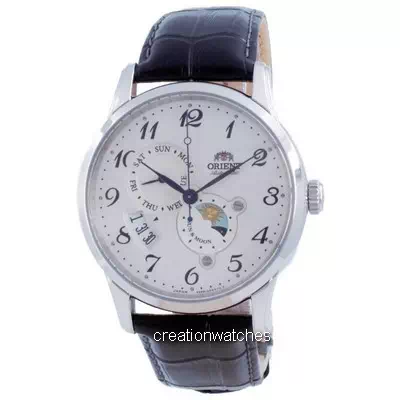 Orient Classic Sun and Moon White Dial Automatic RA-AK0003S00C Men's Watch