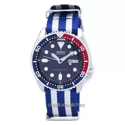 O relógio dos homens da correia NATO 200M NATO do mergulhador de Seiko SKX009K1-NATO2