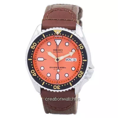 Seiko Automatic Diver's Canvas Strap SKX011J1-var-NS1 200M Men's Watch