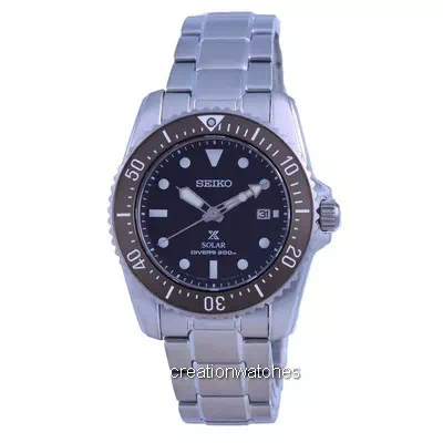 Relógio masculino Seiko Prospex Compact Scuba Solar Diver SNE571 SNE571P1 SNE571P 200M