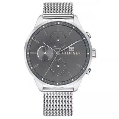 Tommy Hilfiger Chase Grey Dial Stainless Steel Quartz 1791484 Men's Watch