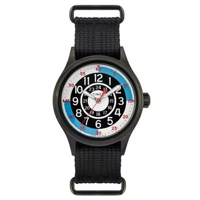 Relógio masculino Timex Odd Snyder Blackjack inspirado em tecido de quartzo TW2R56000