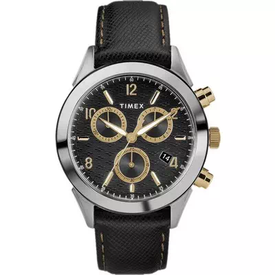Relógio masculino Timex Torrington cronógrafo com pulseira de couro quartzo TW2R90700